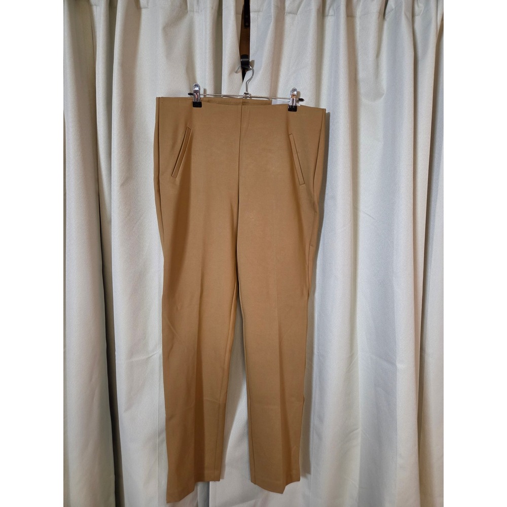 Chicos So Slimming 360 Juliet Slim Leg Pants Camel Brown Size 2R US 12R NWT